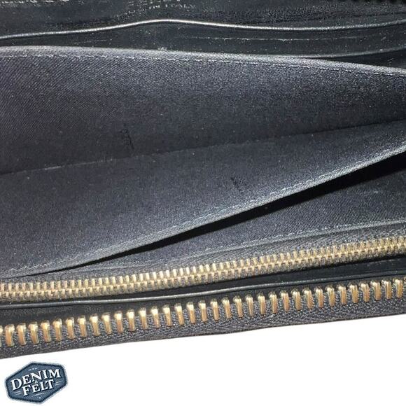 FENDI Black BUG BUGS EYE Calfskin Leather Long Zip Around Continental Wallet - Picture 9 of 16